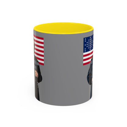 "Traitors and Patriots" Ulysses Grant Grey Accent Mug by theGreenDragonTavern.shop