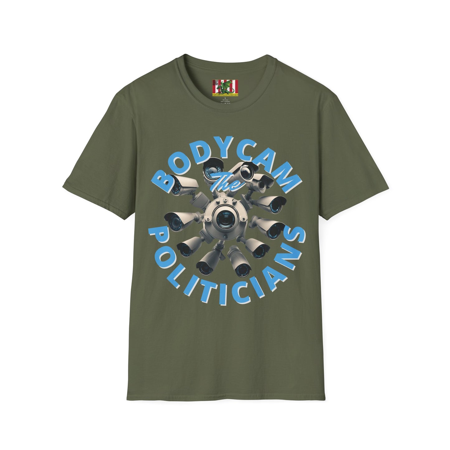 Bodycam the Politicians Cameras Dark colors Unisex T-Shirt by theGreenDragonTavern.shop