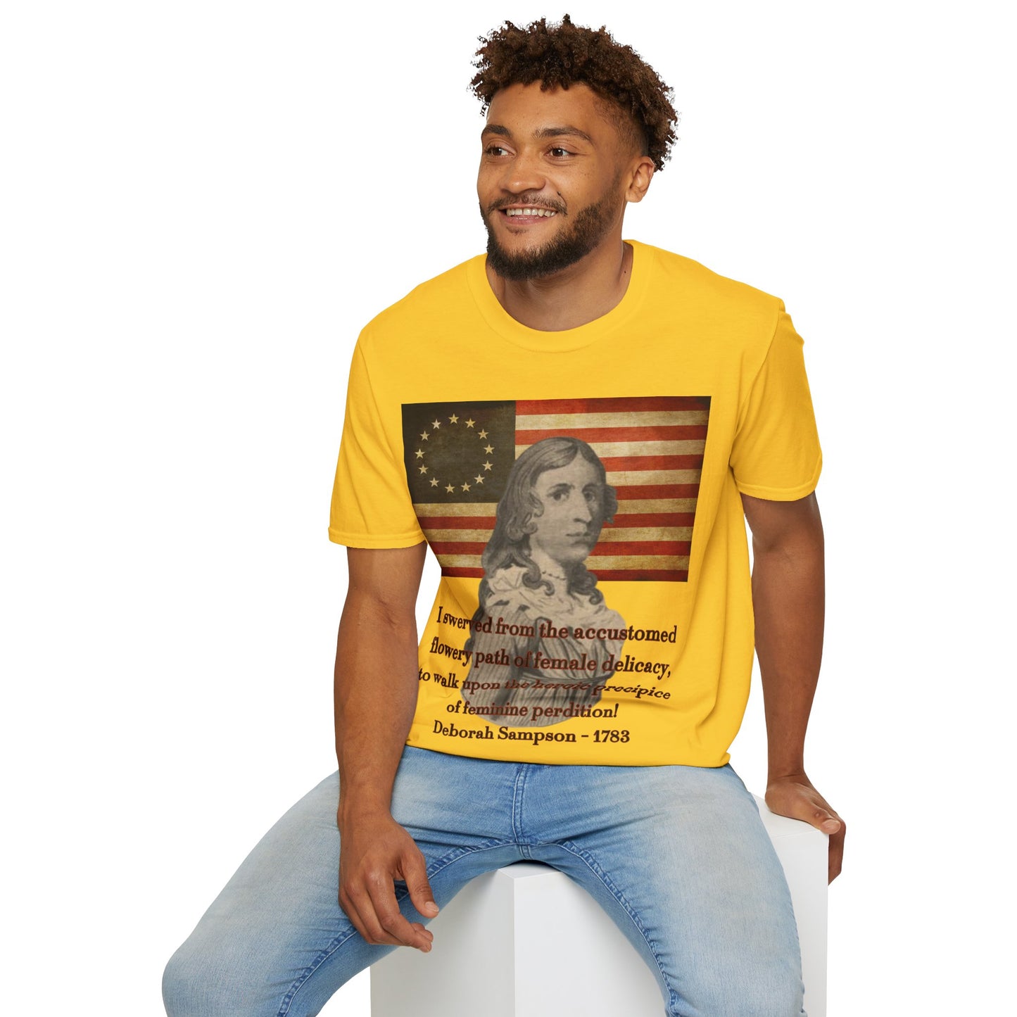 Deborah Sampson, America's Mulan Light colors Unisex T-Shirt by theGreenDragonTavern.shop