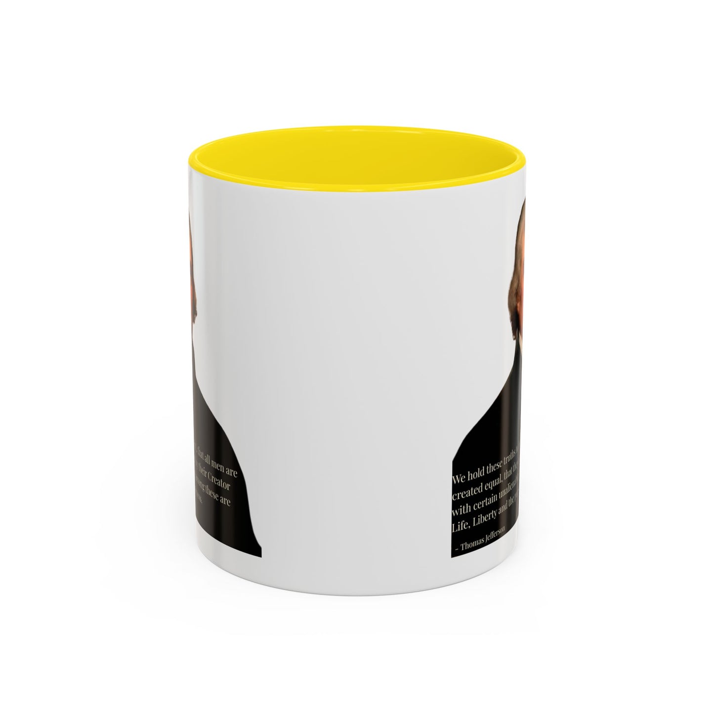 We hold these truths to be self-evident White Accent Mug by theGreenDragonTavern.shop