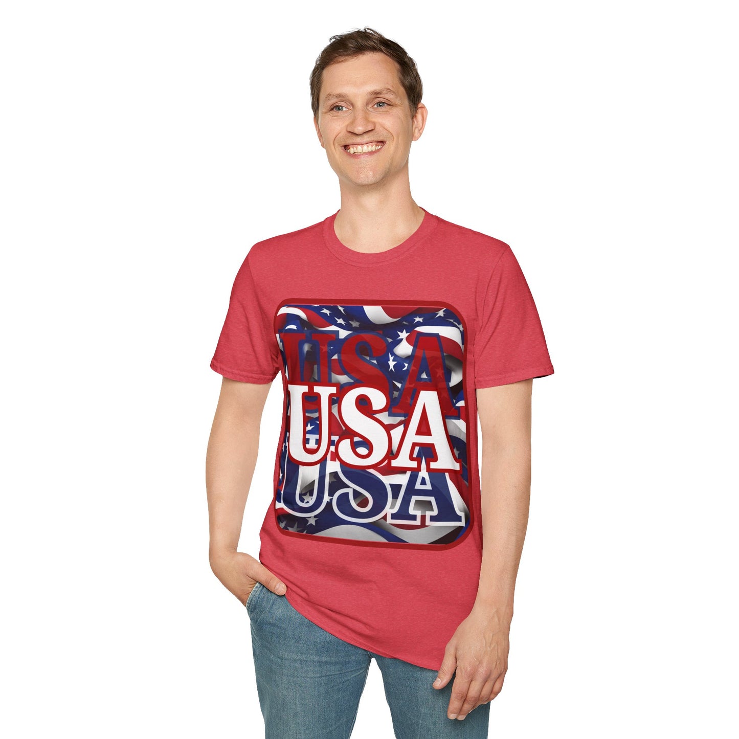 Red WHITE and Blue USA Patriot LTcolors Unisex T-Shirt by theGreenDragonTavern.shop