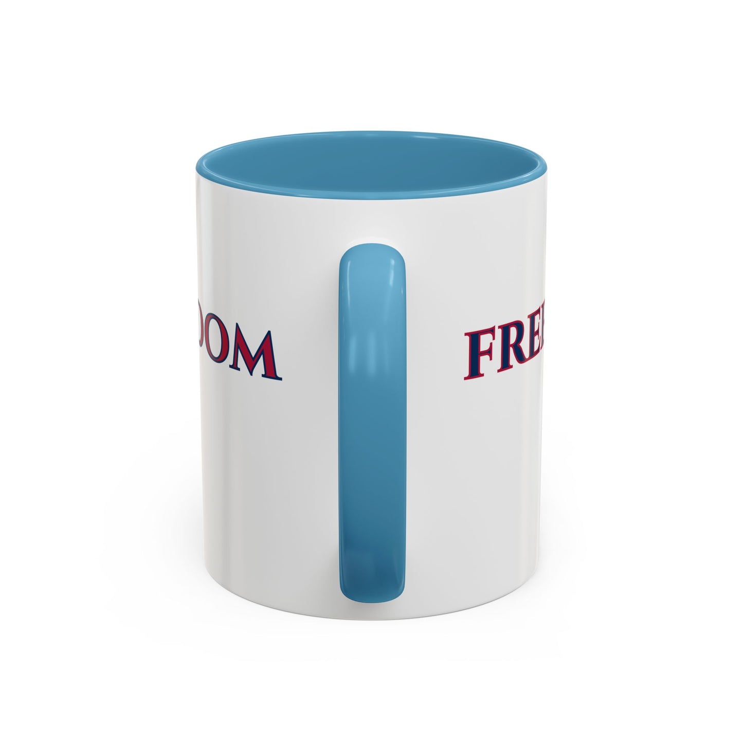 Freedom, White Accent Mug by theGreenDragonTavern.shop