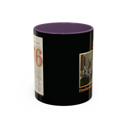 Declaration of Independence Black Accent Mug by theGreenDragonTavern.shop