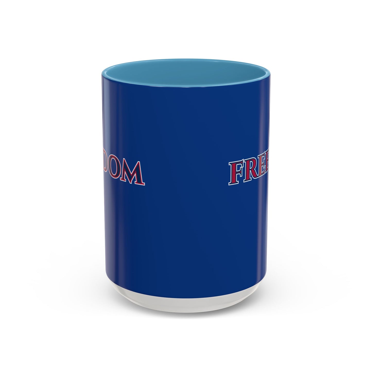 Freedom, Dark Blue Accent Mug by theGreenDragonTavern.shop