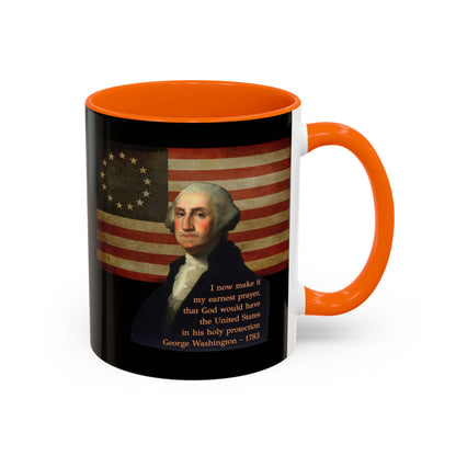 Washington's Earnest Prayer Black Accent Mug by theGreenDragonTavern.shop