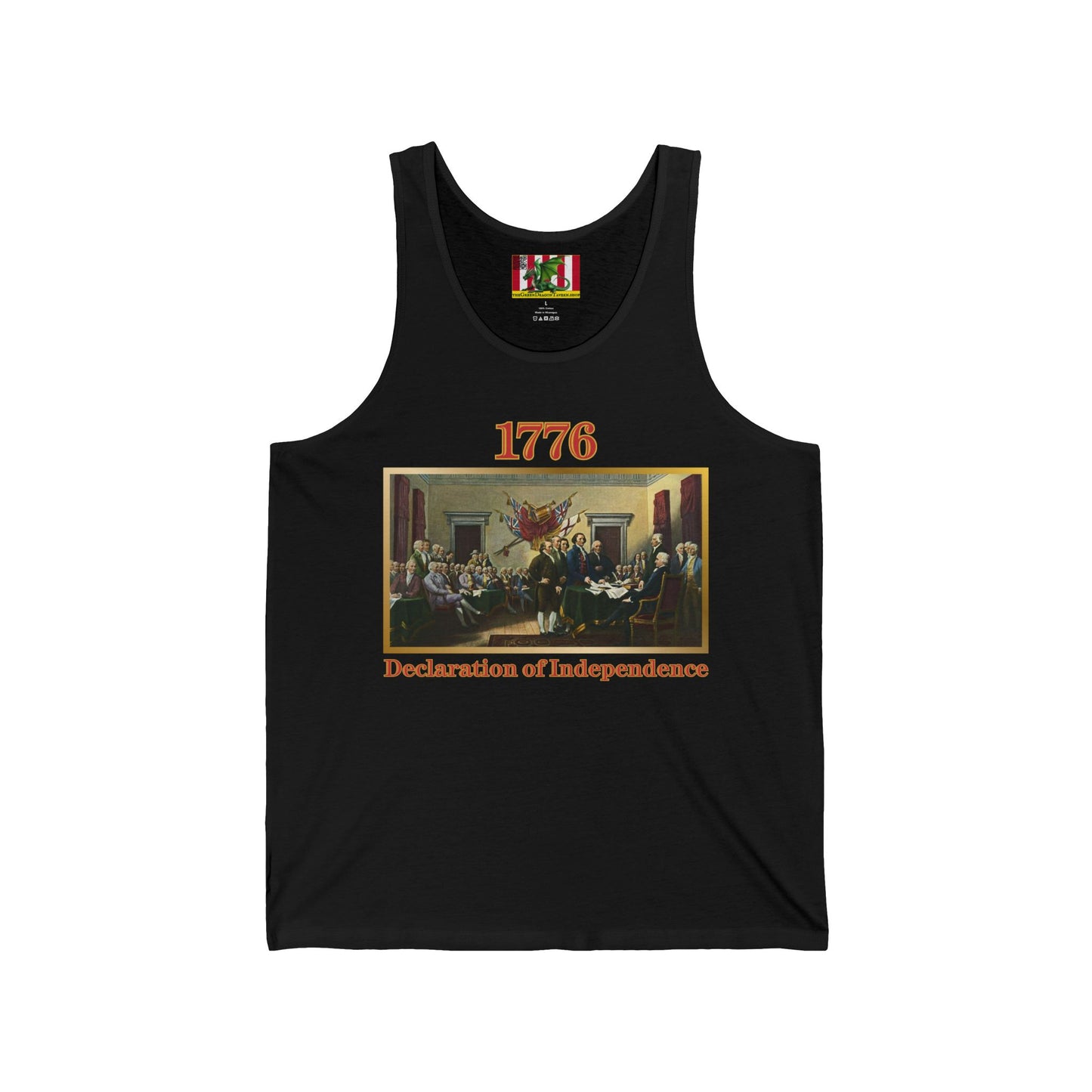 Declaration of Independence Unisex Jersey Tank Top by theGreenDragonTavern.shop
