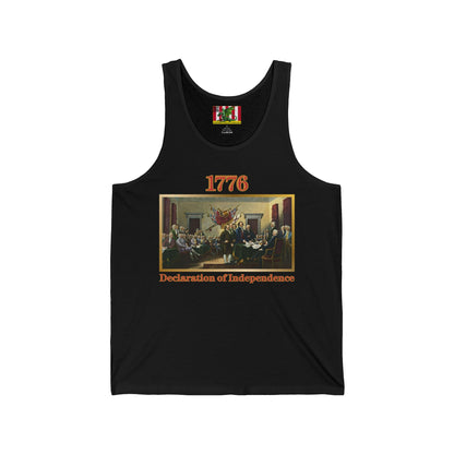 Declaration of Independence Unisex Jersey Tank Top by theGreenDragonTavern.shop