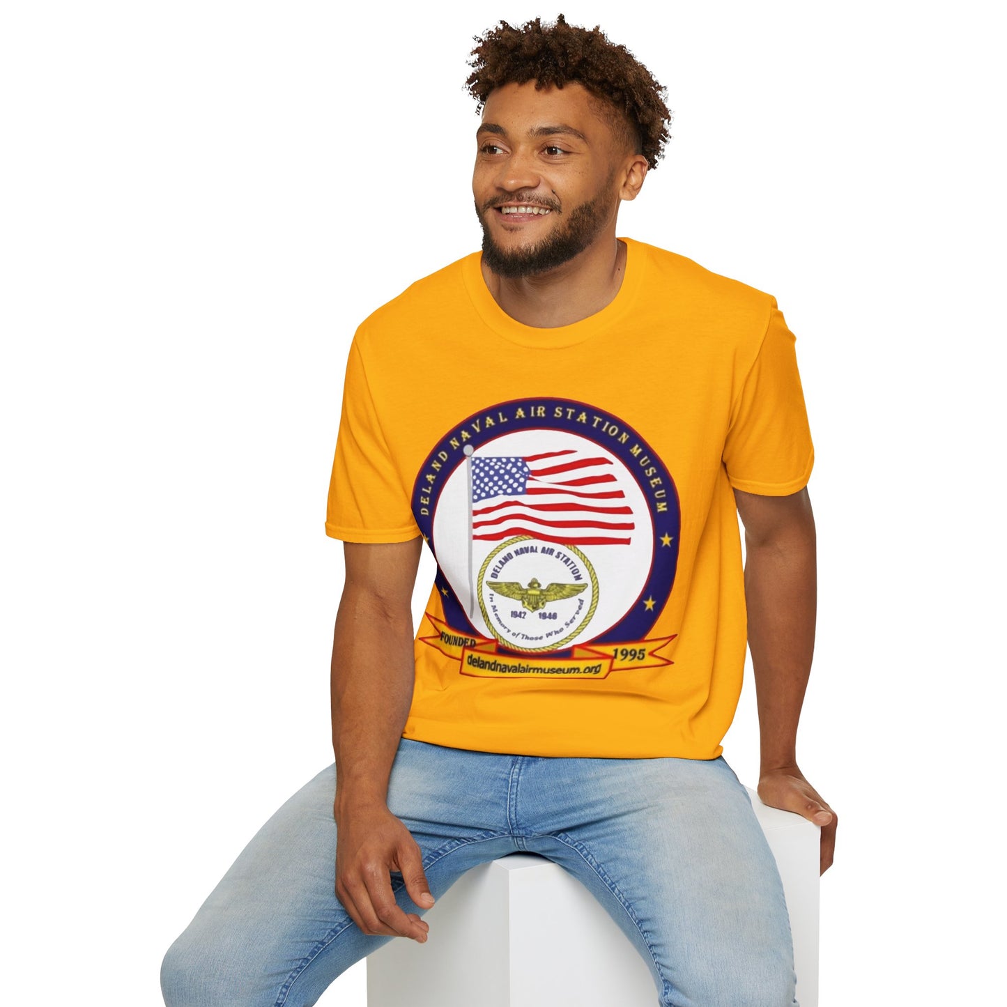 DeLand Naval Air Station Museum Lighter Colors Unisex T-Shirt by theGreenDragonTavern.shop