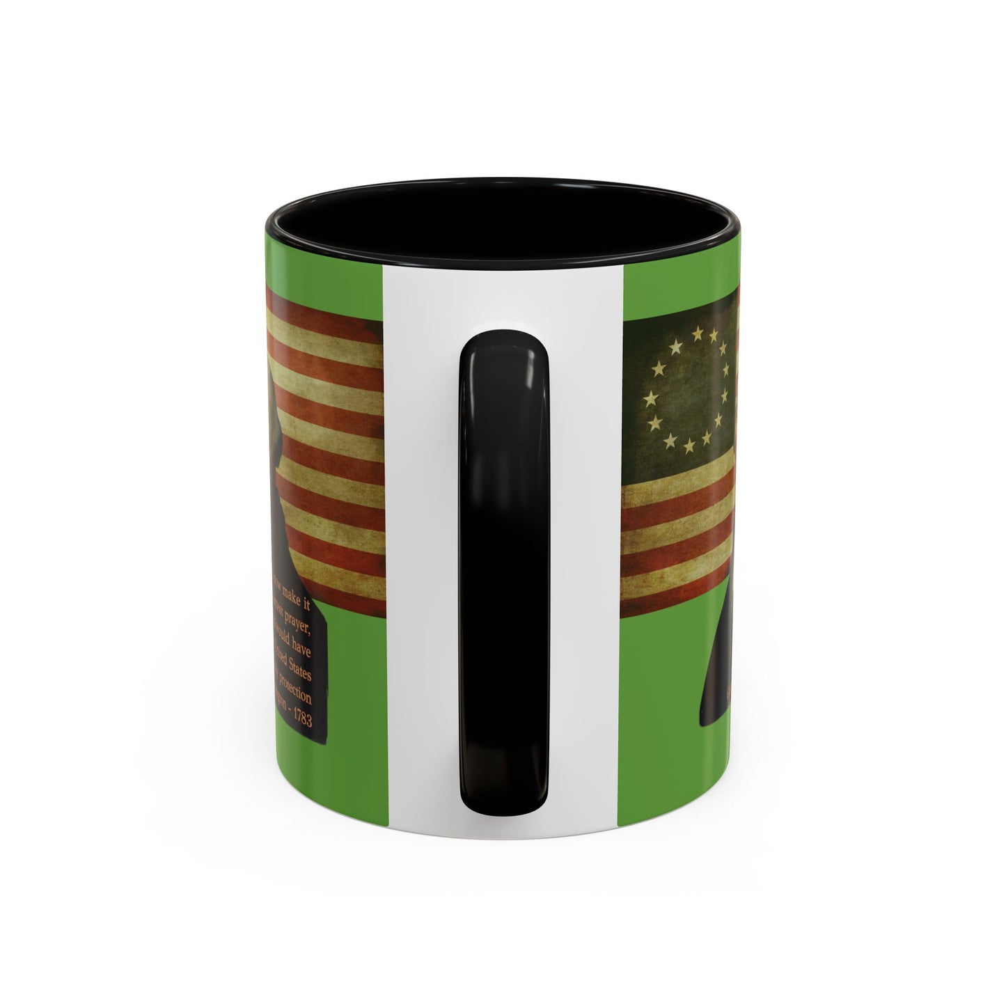 Washington's Earnest Prayer Green Accent Mug by theGreenDragonTavern.shop