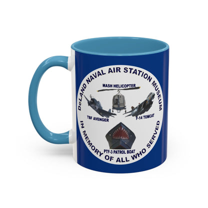 DNASM Student Art Blue Accent Mug by theGreenDragonTavern.shop