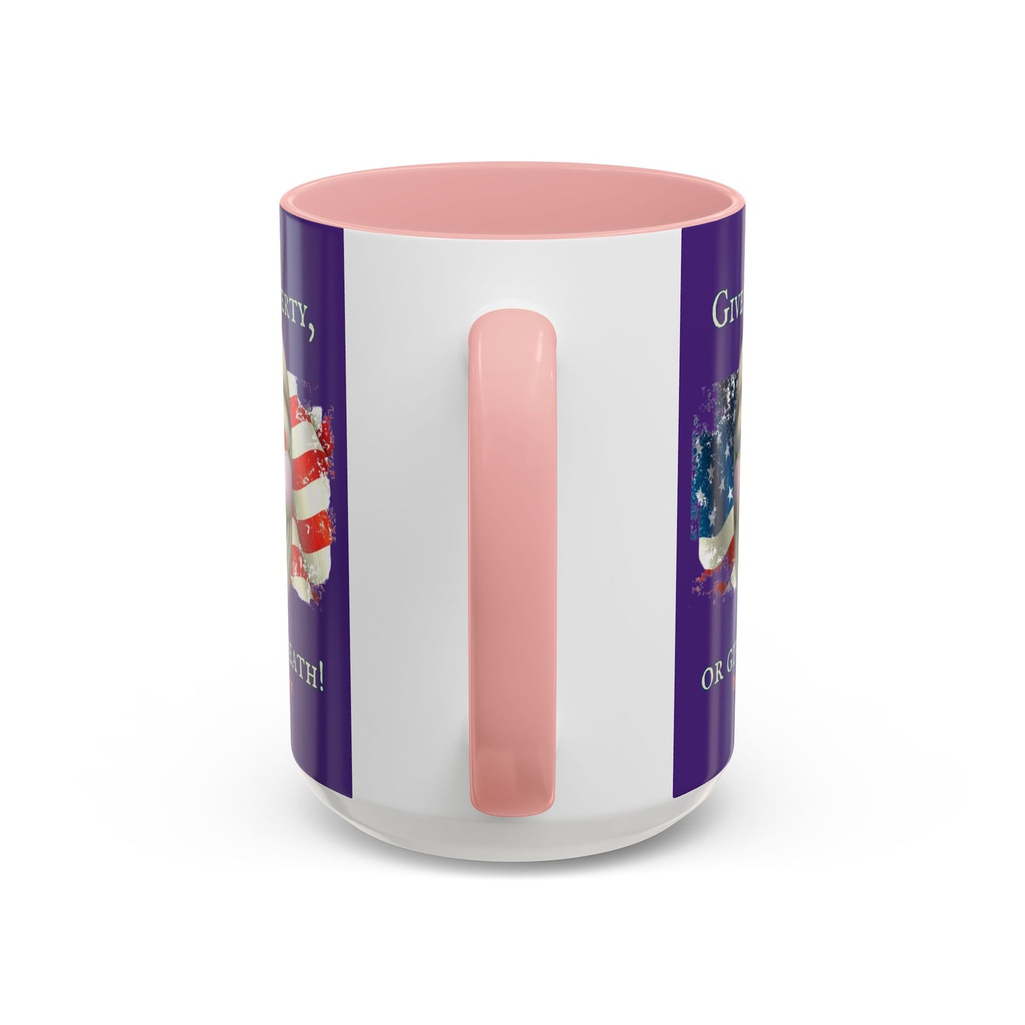 Vendetta, "Give me liberty, or give me death!" Purple Accent Mug by theGreenDragonTavern.shop