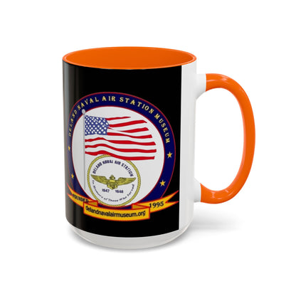DeLand Naval Air Station Museum Black Accent Mug by theGreenDragonTavern.shop