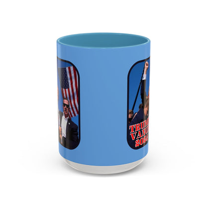 Trump and Vance 2024 Accent Mug by theGreenDragonTavern.shop