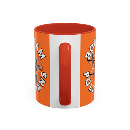 Bodycam the Politicians Drone Orange Accent Mug by theGreenDragonTavern.shop