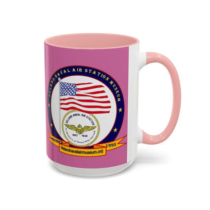 DeLand Naval Air Station Museum Pink Accent Mug by theGreenDragonTavern.shop