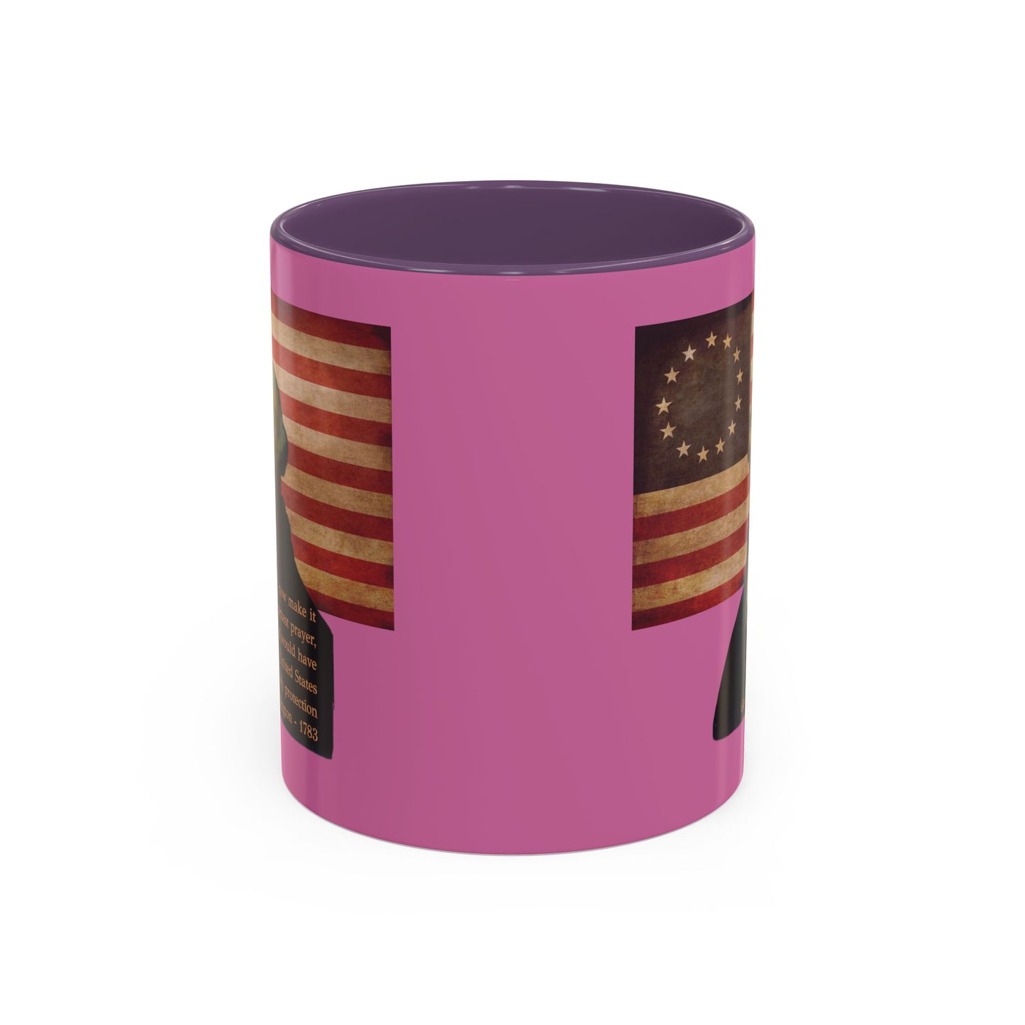 Washington's Earnest Prayer Pink Accent Mug by theGreenDragonTavern.shop