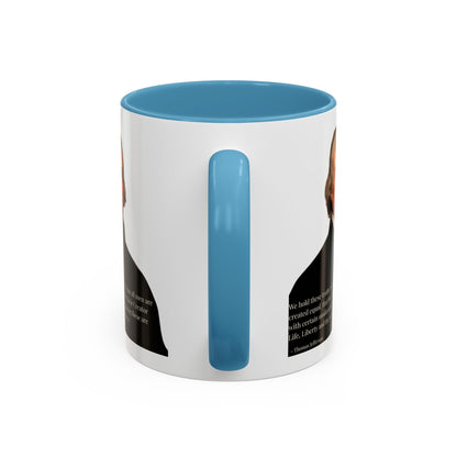 We hold these truths to be self-evident White Accent Mug by theGreenDragonTavern.shop