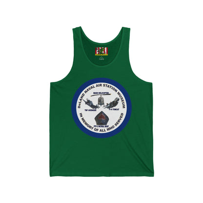 DNASM Student Art Navy Frame Unisex Jersey Tank Top by theGreenDragonTavern.shop