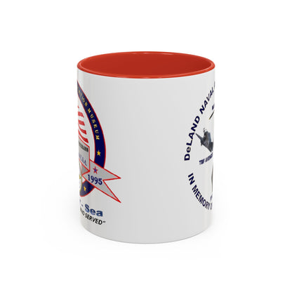 DNASM 2-sided, Founding & Student Art White Accent Mug by theGreenDragonTavern.shop