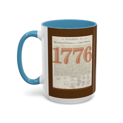 Declaration of Independence Brown Accent Mug by theGreenDragonTavern.shop