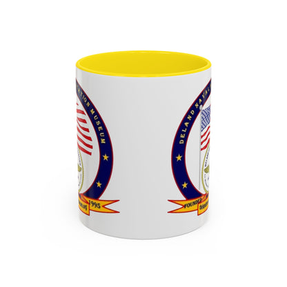 DeLand Naval Air Station Museum White Accent Mug by theGreenDragonTavern.shop