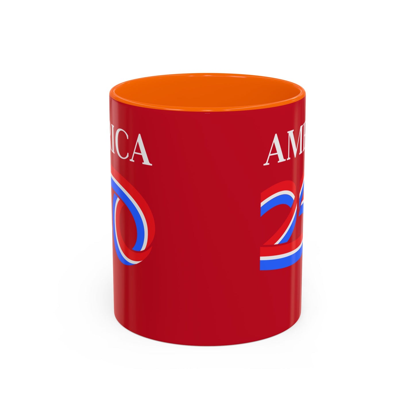 America 250 Red Accent Mug by theGreenDragonTavern.shop