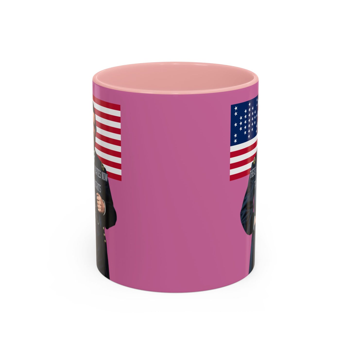 "Traitors and Patriots" Ulysses Grant Pink Accent Mug by theGreenDragonTavern.shop