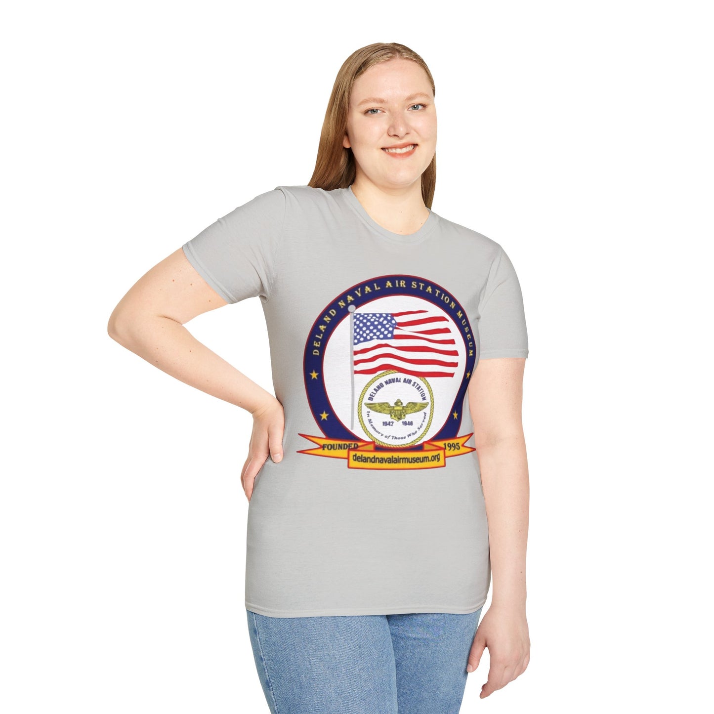 DeLand Naval Air Station Museum Lighter Colors Unisex T-Shirt by theGreenDragonTavern.shop
