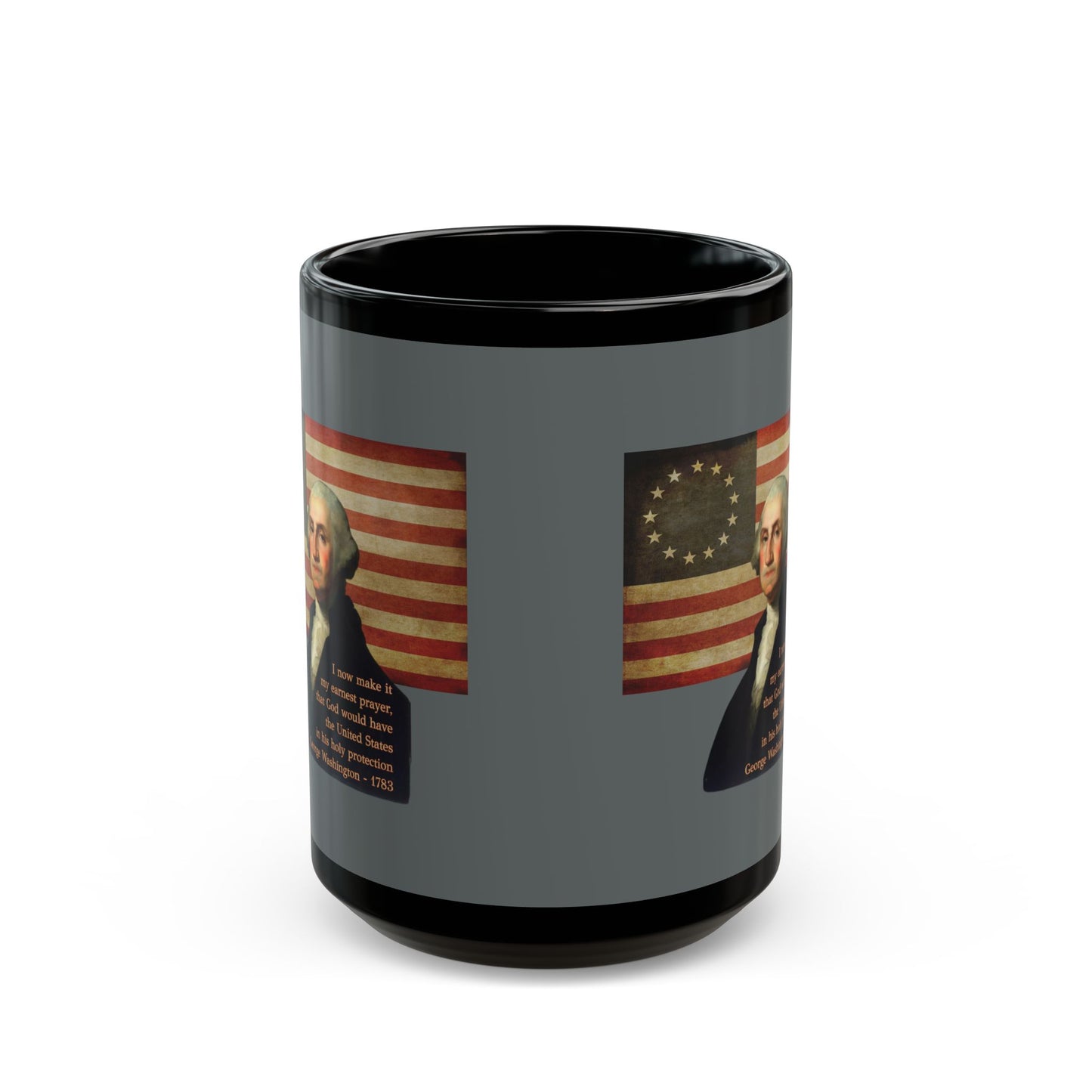 Washington's Earnest Prayer Grey Mug by theGreenDragonTavern.shop