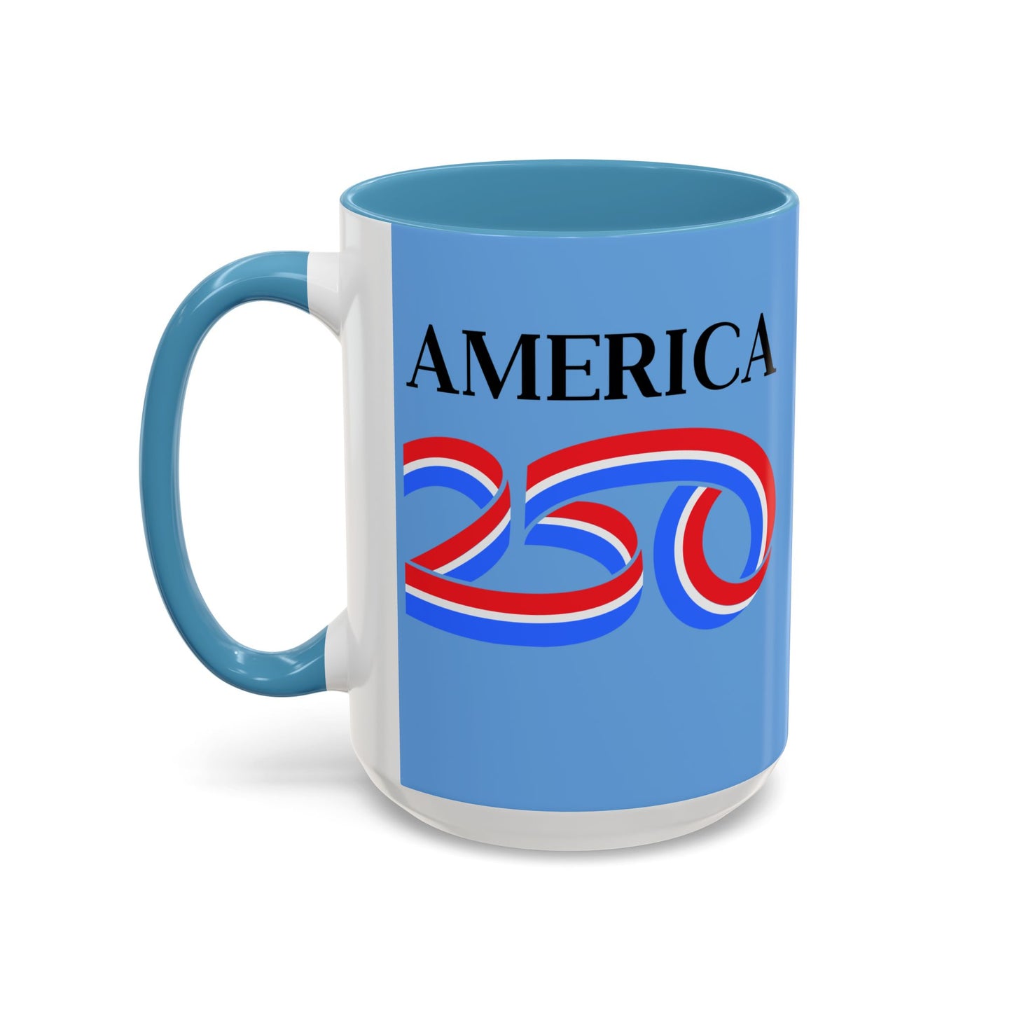 America 250 Light Blue Accent Mug by theGreenDragonTavern.shop
