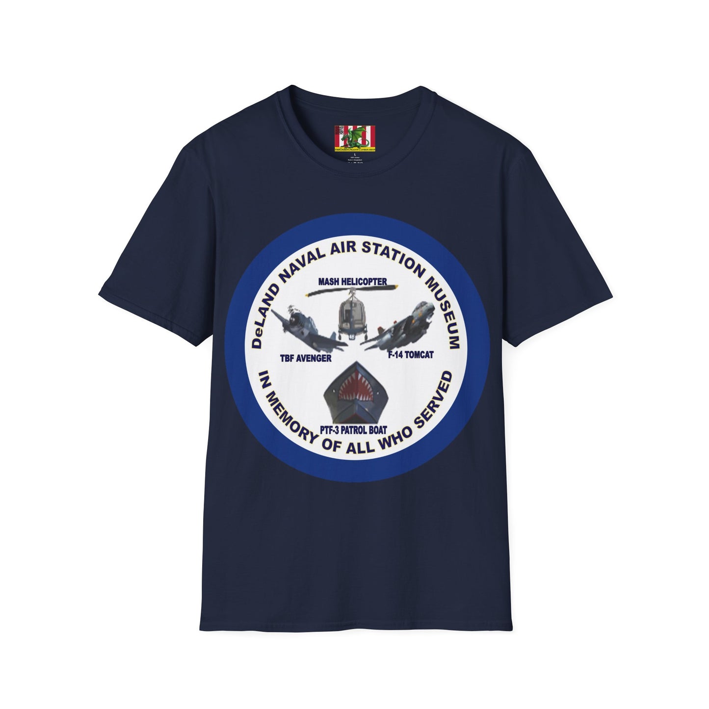 DNASM Student Art Navy Frame Darker colors Unisex T-Shirt by theGreenDragonTavern.shop