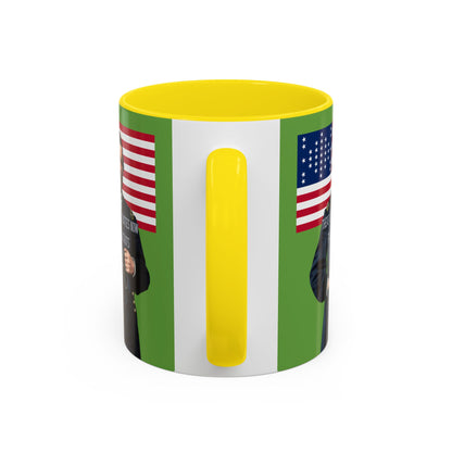 "Traitors and Patriots" Ulysses Grant Green Accent Mug by theGreenDragonTavern.shop