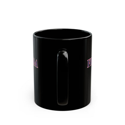 Freedom, Blue font, Black Mug by theGreenDragonTavern.shop