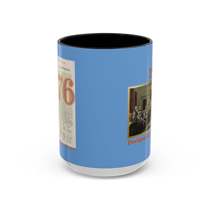 Declaration of Independence Light Blue Accent Mug by theGreenDragonTavern.shop