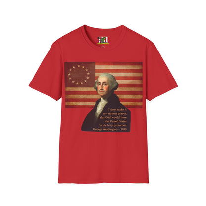Washington's Earnest Prayer Light colors Unisex T-Shirt by theGreenDragonTavern.shop