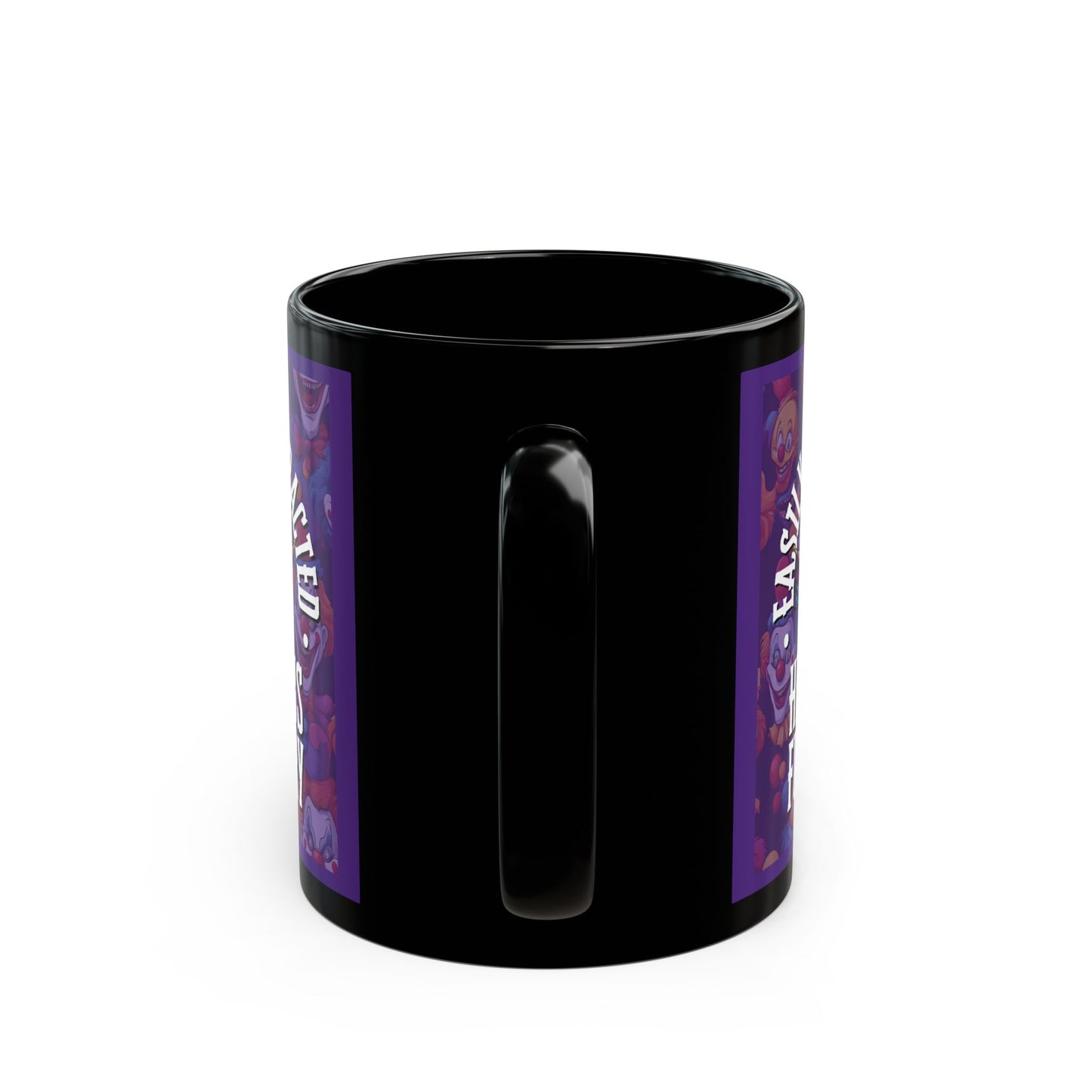 Easily Distracted by Heinous Fuckery Little Jinx Dark Purple Mug by theGreenDragonTavern.shop