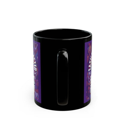 Easily Distracted by Heinous Fuckery Little Jinx Dark Purple Mug by theGreenDragonTavern.shop