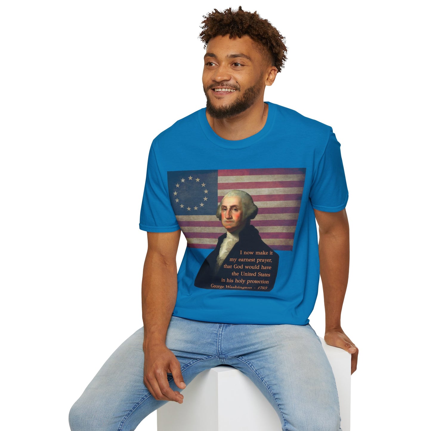 Washington's Earnest Prayer Dark colors Unisex T-Shirt by theGreenDragonTavern.shop