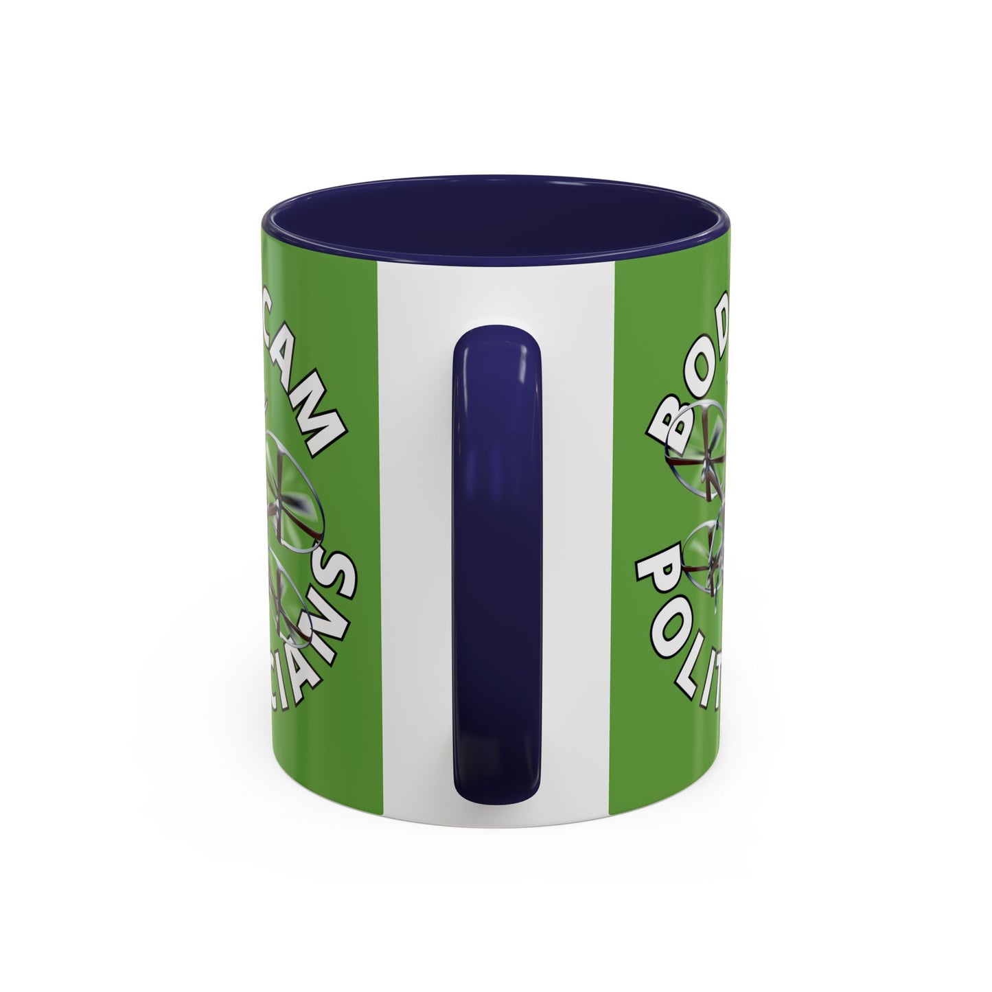 Bodycam the Politicians Drone Green Accent Mug by theGreenDragonTavern.shop
