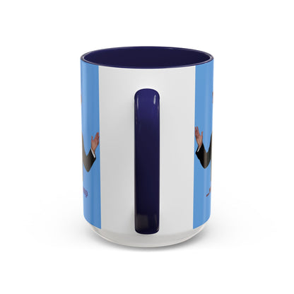 Trump...will be Trump Light Blue Accent Mug by theGreenDragonTavern.shop