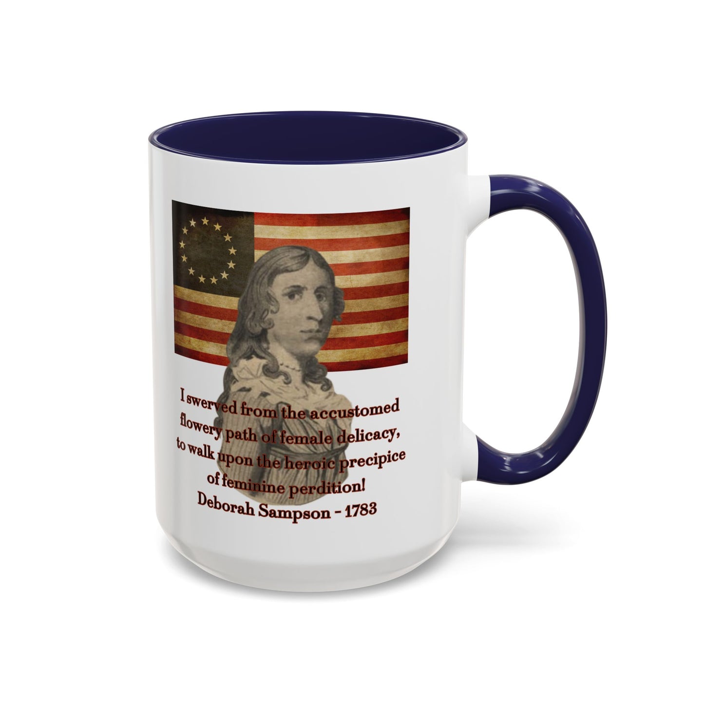 Deborah Sampson, America's Mulan White Accent Mug by theGreenDragonTavern.shop