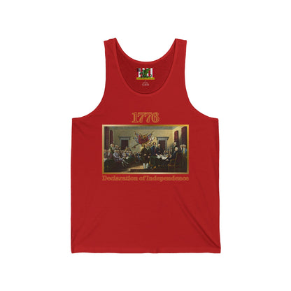 Declaration of Independence Unisex Jersey Tank Top by theGreenDragonTavern.shop