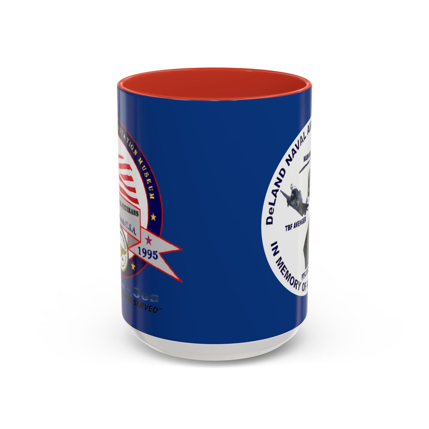 DNASM 2-sided, Founding & Student Art w/WhiteBG Dark Blue Accent Mug by theGreenDragonTavern.shop