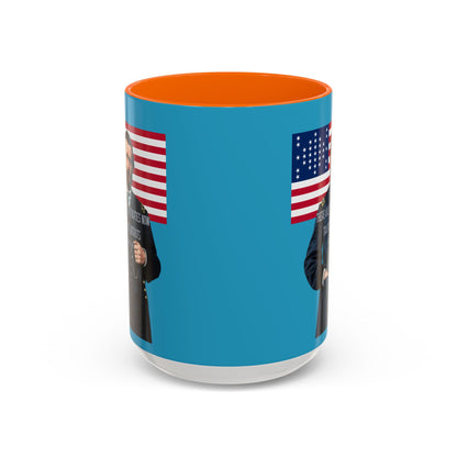 "Traitors and Patriots" Ulysses Grant Turquoise Accent Mug by theGreenDragonTavern.shop