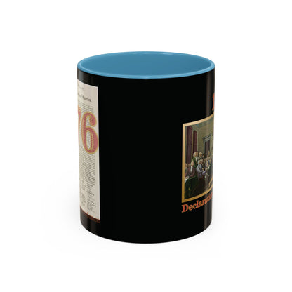 Declaration of Independence Black Accent Mug by theGreenDragonTavern.shop