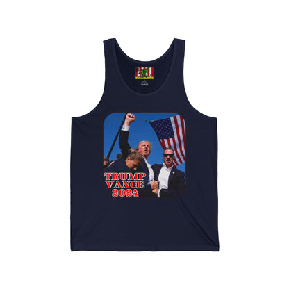 Trump and Vance 2024 Unisex Jersey Tank Top by theGreenDragonTavern.shop