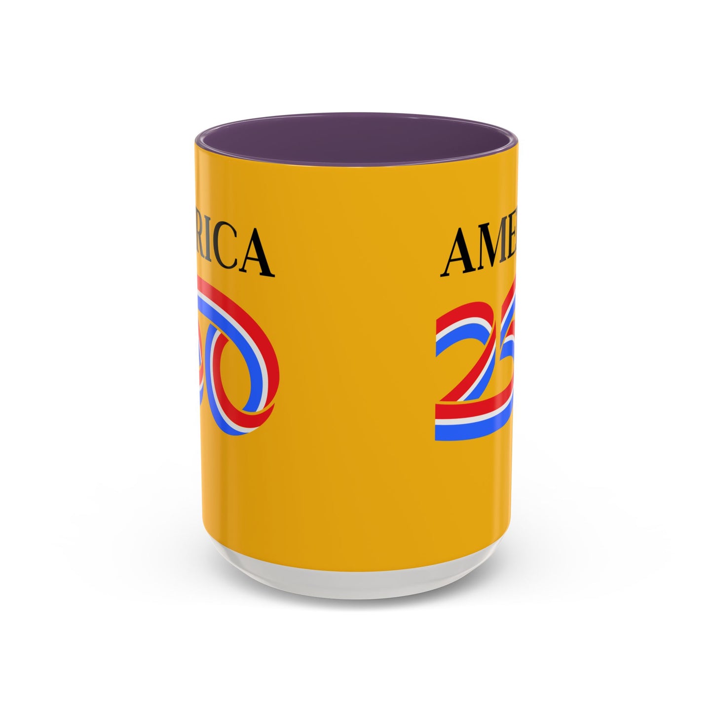 America 250 Yellow Accent Mug by theGreenDragonTavern.shop