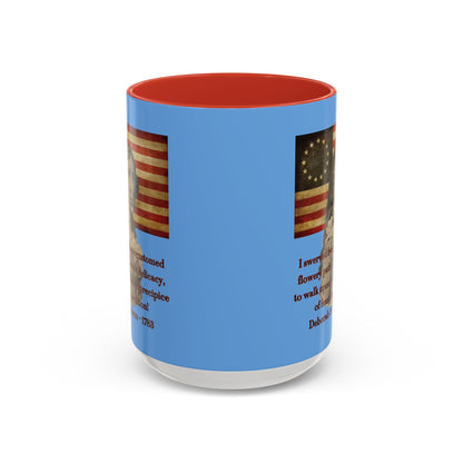 Deborah Sampson, America's Mulan Light Blue Accent Mug by theGreenDragonTavern.shop