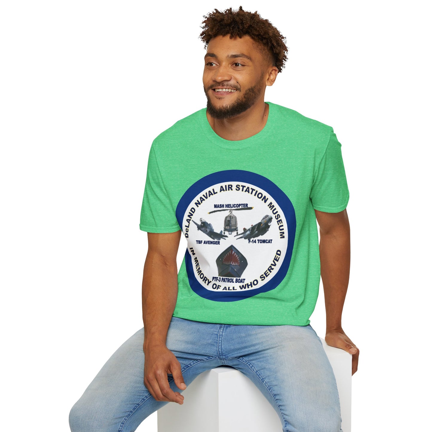 DNASM Student Art Navy Frame Darker colors Unisex T-Shirt by theGreenDragonTavern.shop