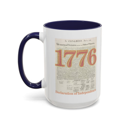 Declaration of Independence White Accent Mug by theGreenDragonTavern.shop
